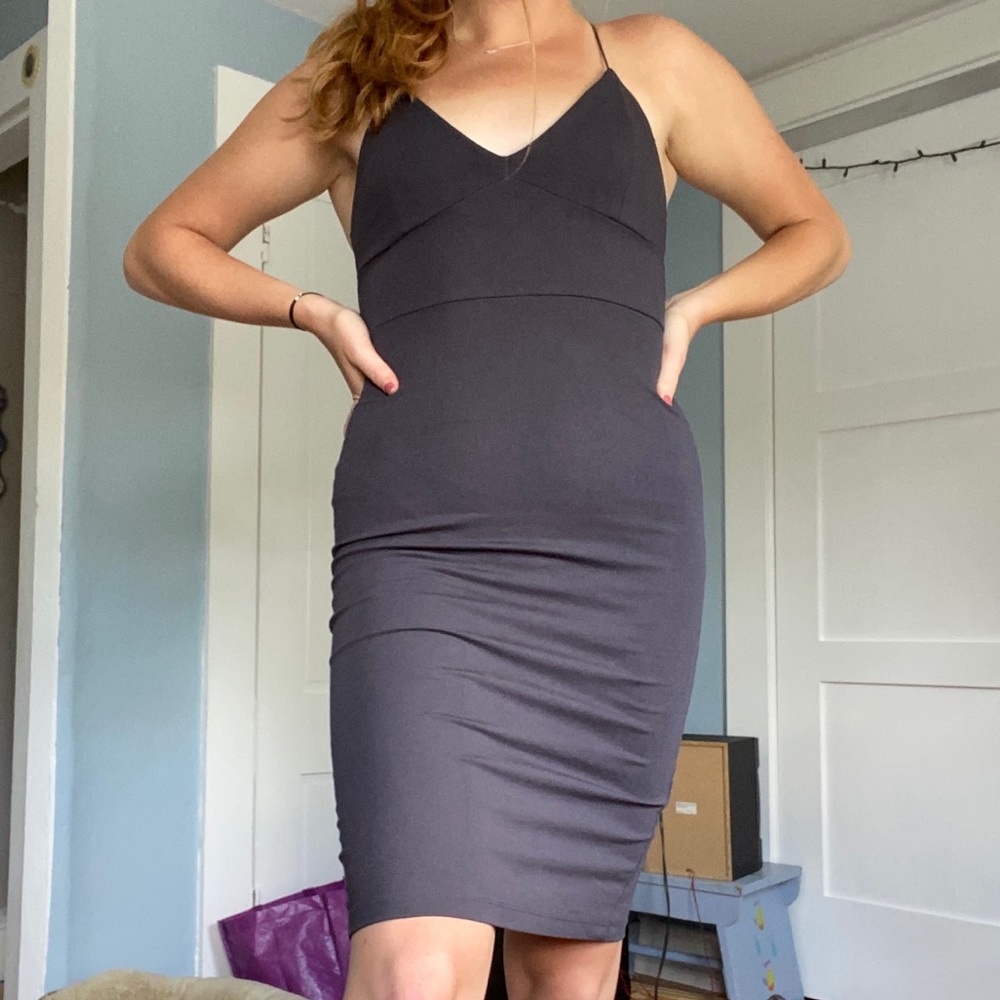 NWOT Forever 21 Gray Bodycon Dress